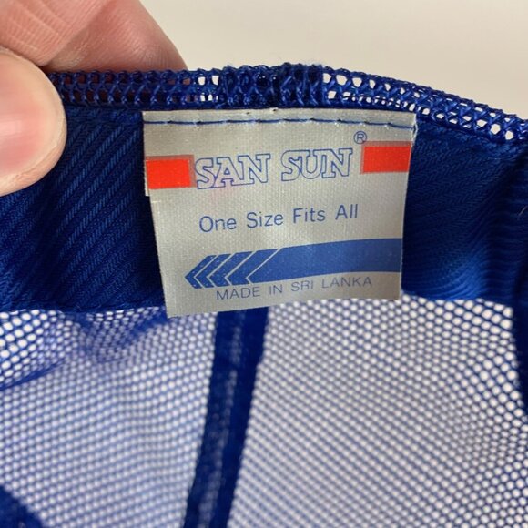 NASA Vintage Blue San Sun Snapback Trucker Hat - Picture 5 of 5